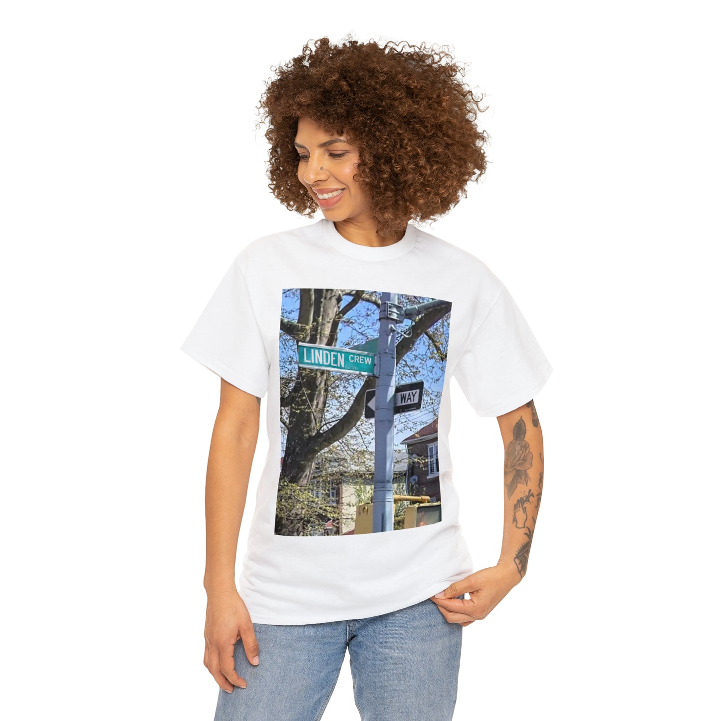 Linden Crew Street Sign T-Shirt | Unisex Tee Shirt