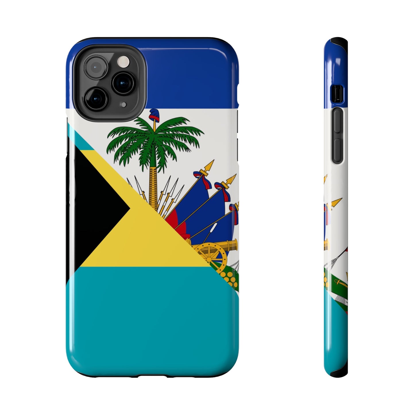 Bahamas Haiti Flag Bahamian Haitian Tough Phone Cases