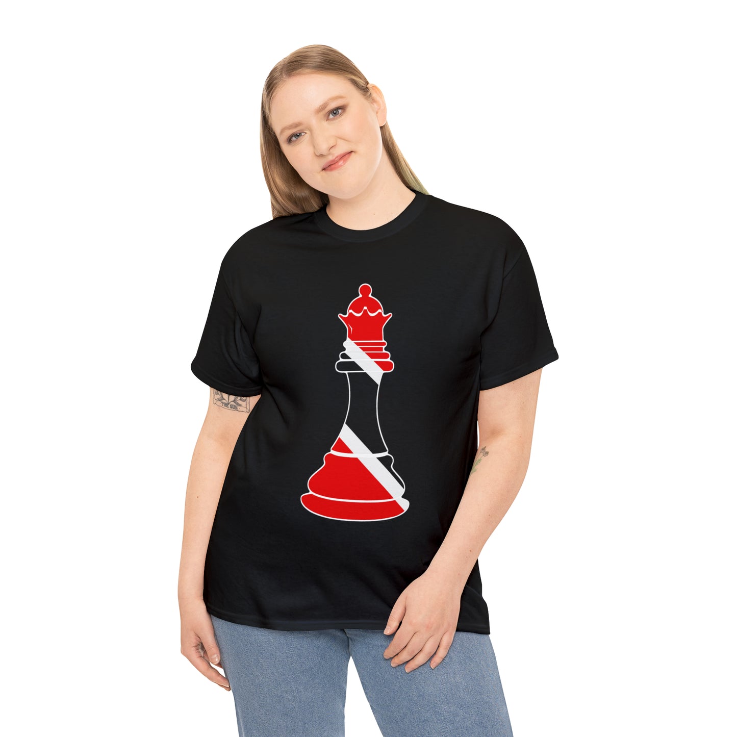 Trini Queen Trinidad and Tobago Flag Chess Piece T-Shirt | Unisex Tee Shirt