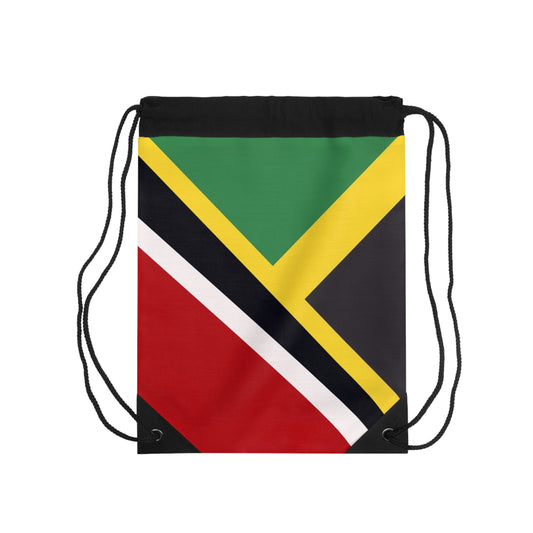 Jamaica Trinidad Flag Jamaican Trini Drawstring Bag