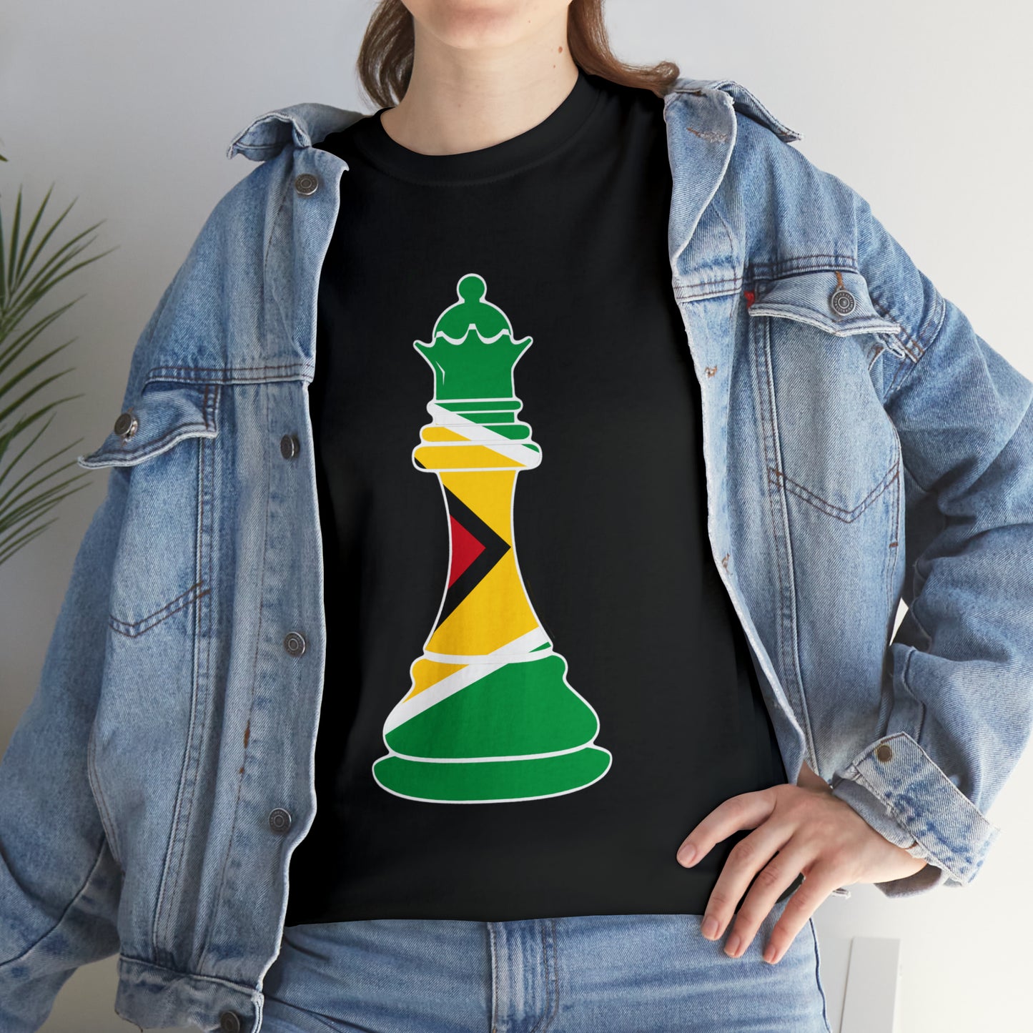 Guyanese Queen Flag Chess Piece Guyana T-Shirt | Unisex Tee Shirt