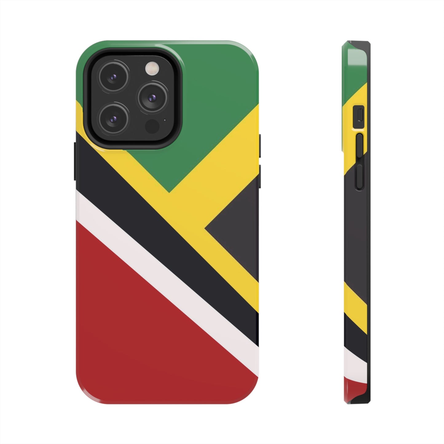 Jamaica Trinidad Flag Jamaican Trini Tough Phone Cases