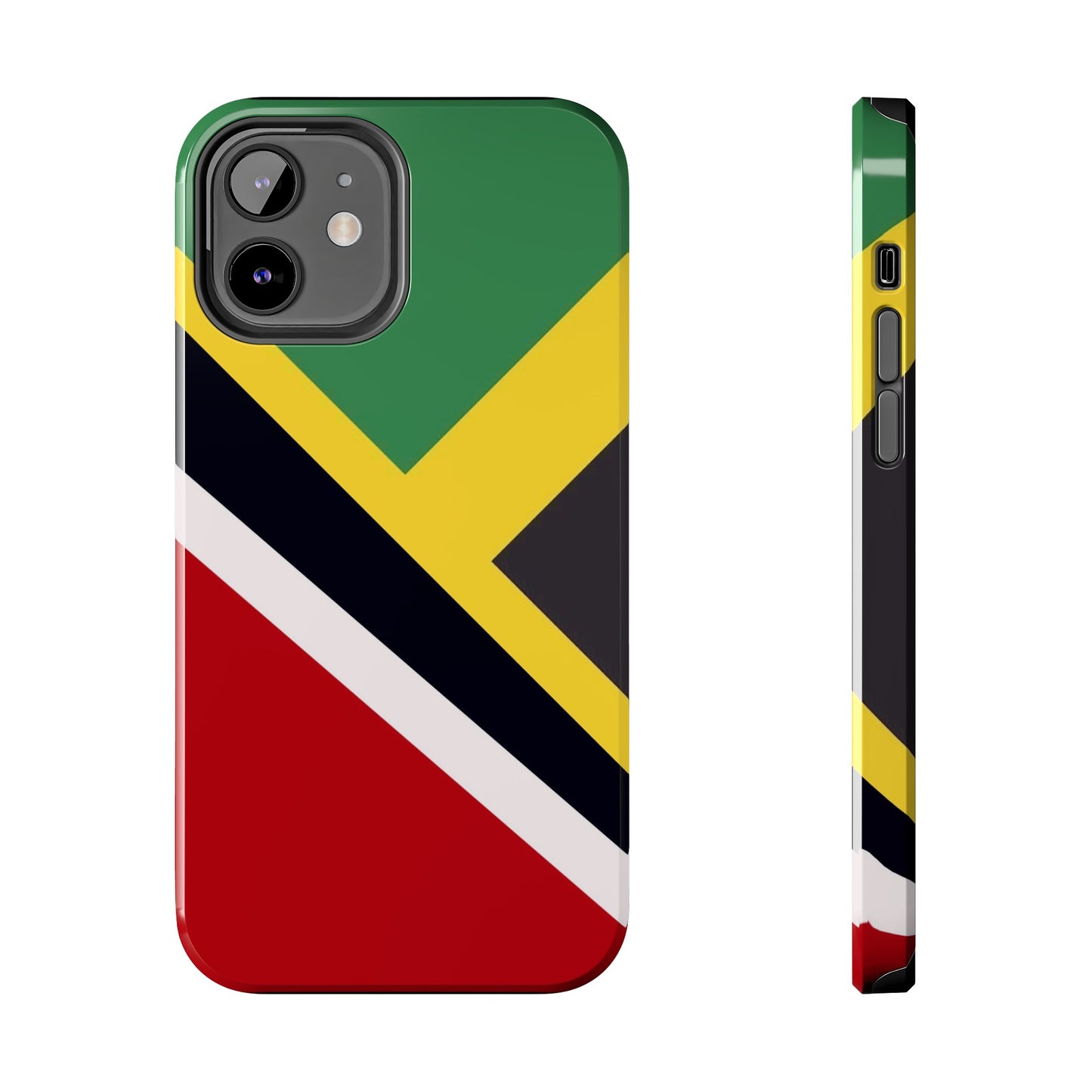 Jamaica Trinidad Flag Jamaican Trini Tough Phone Cases