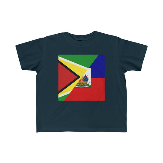 Toddler Haitian Guyanese Flag | Haiti Guyana Jersey Tee