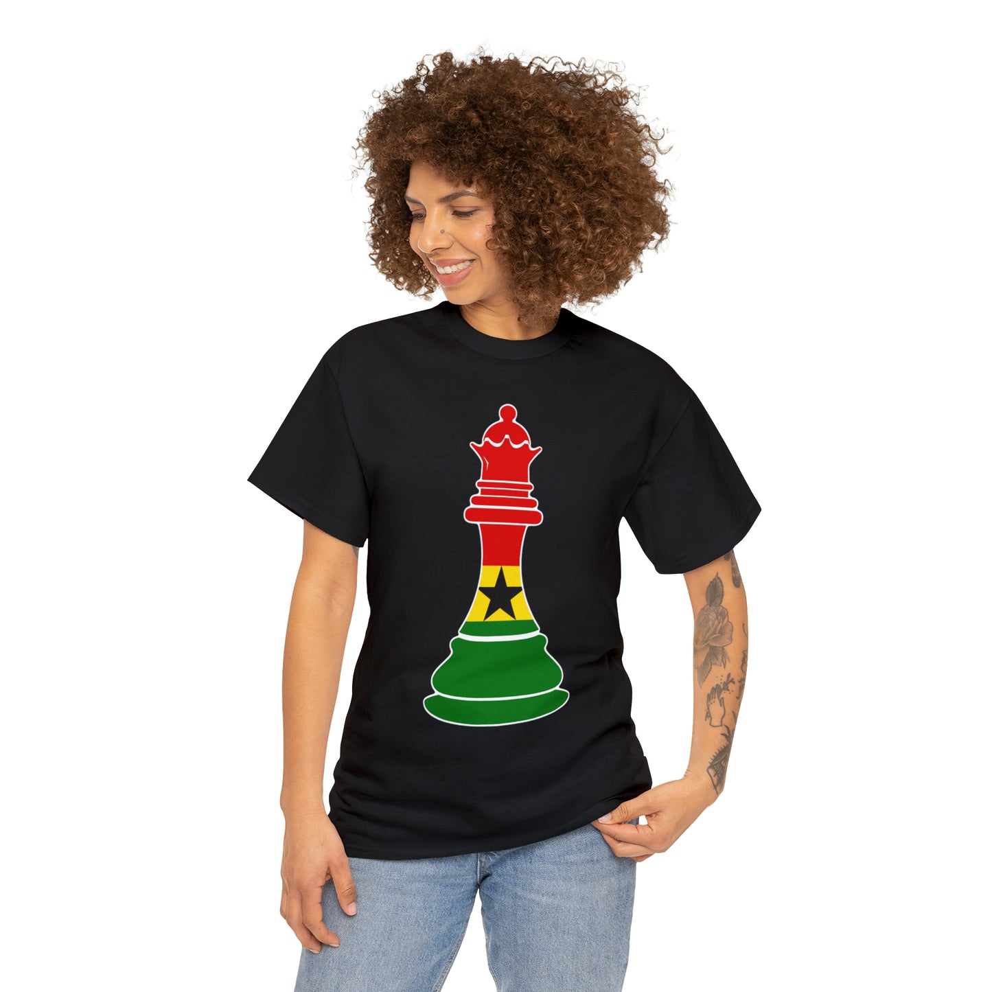 Ghanian Queen Flag Chess Piece Ghana T-Shirt | Unisex Tee Shirt