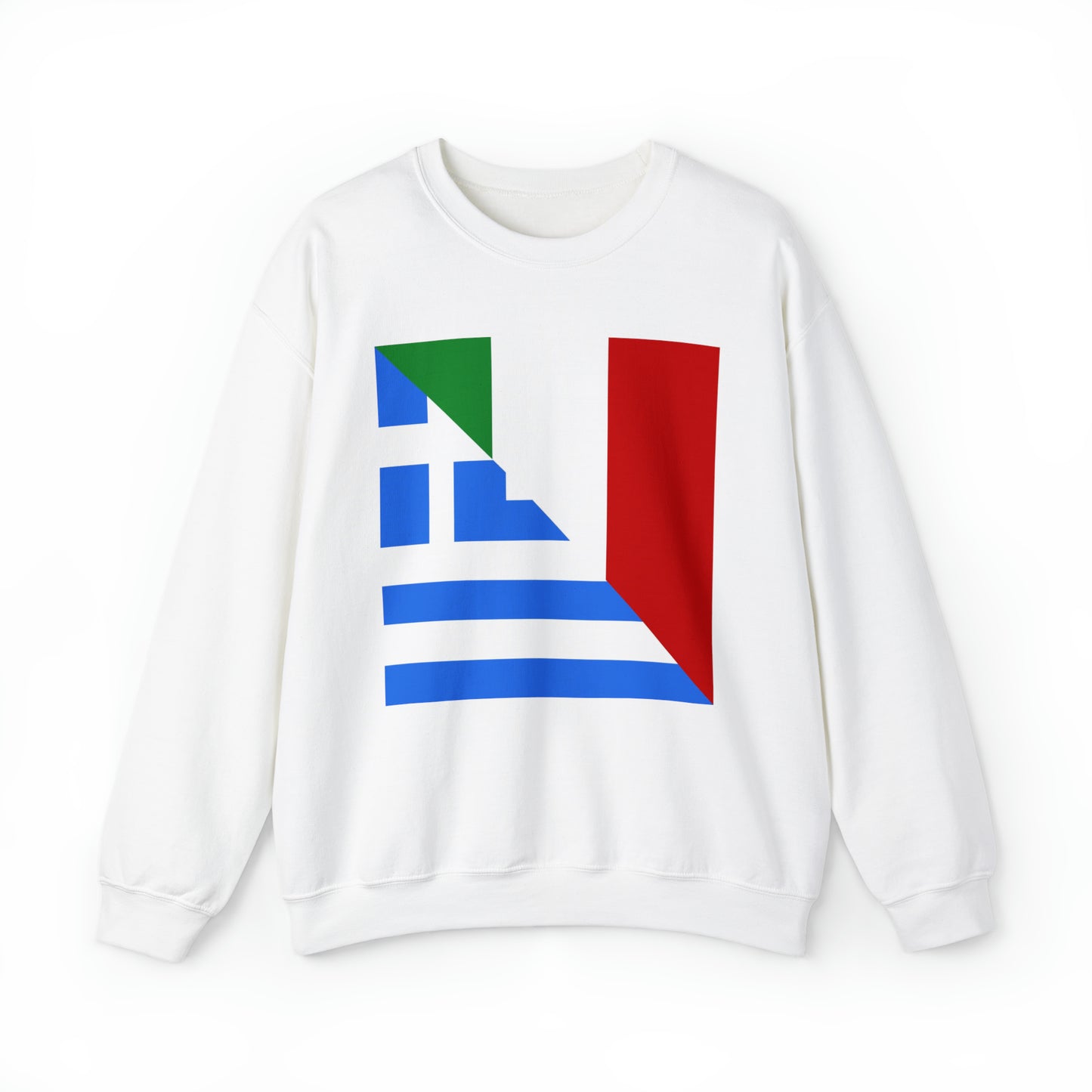 Greek Italian Flag Half Greece Italy Unisex Sweatshirt