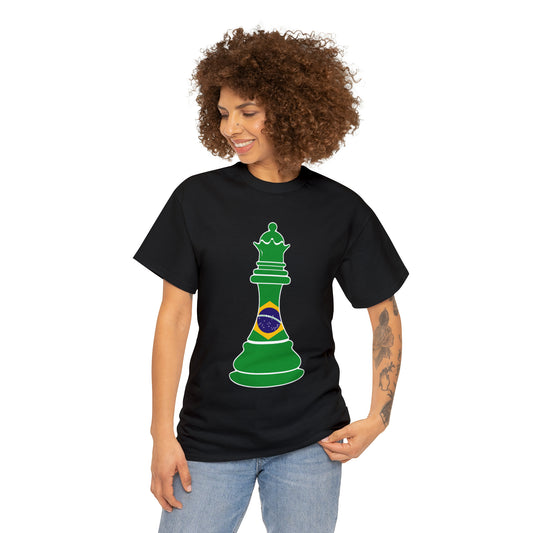 Brazillian Queen Flag Chess Piece Brazil T-Shirt | Unisex Tee Shirt