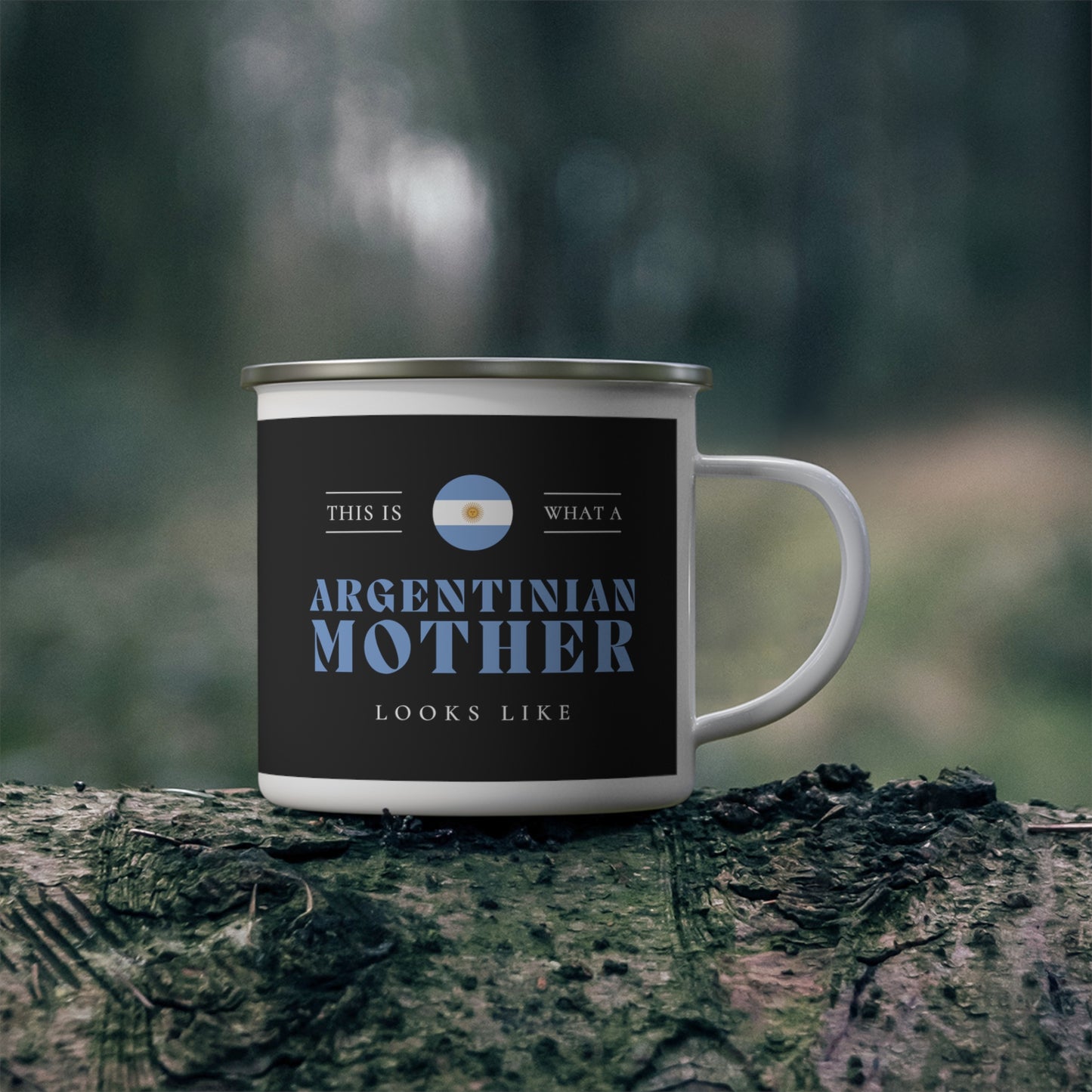 Argentinian Mom Looks Like Argentina Mother 12oz Enamel Mug