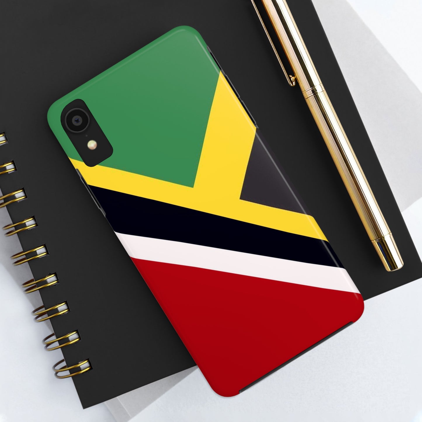 Jamaica Trinidad Flag Jamaican Trini Tough Phone Cases