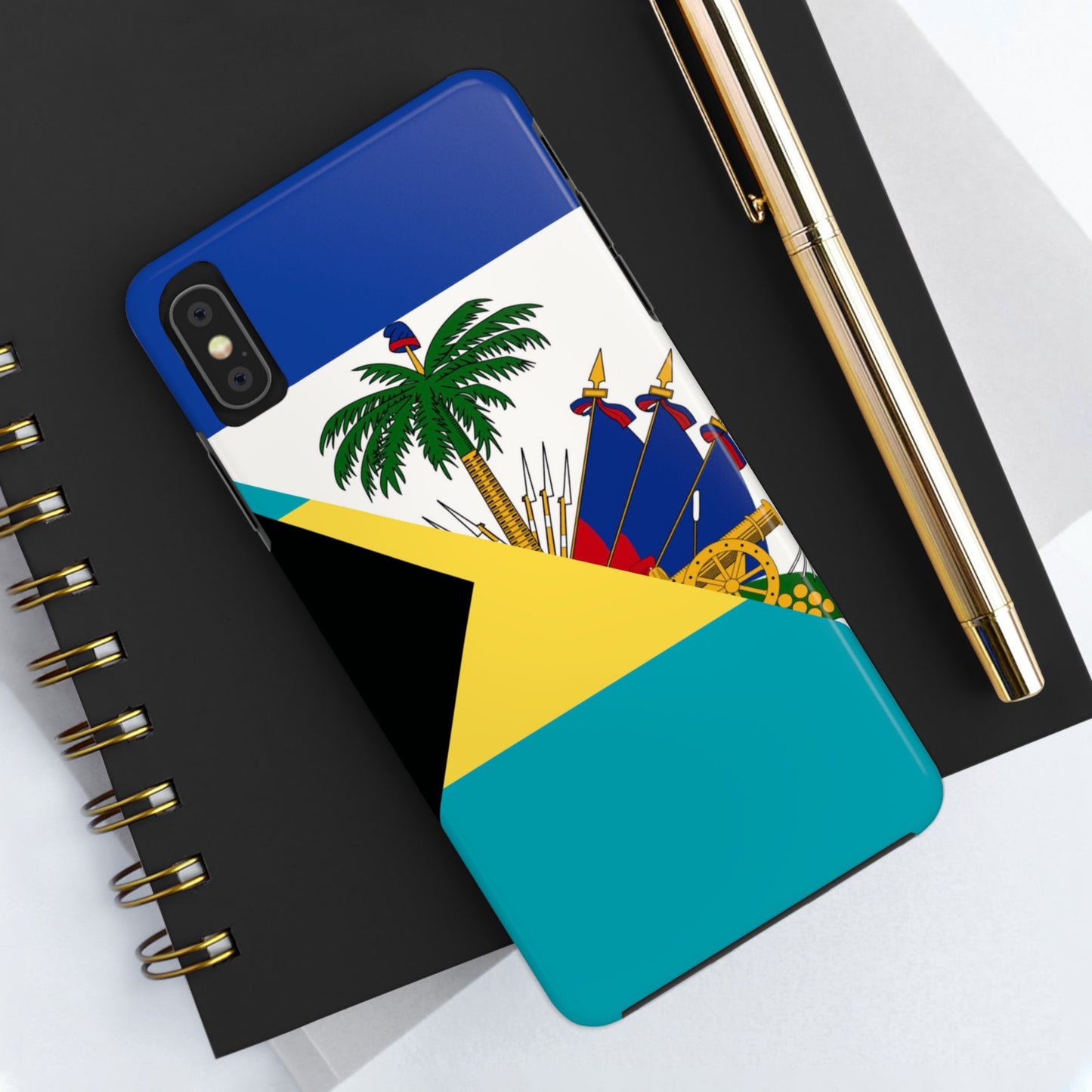 Bahamas Haiti Flag Bahamian Haitian Tough Phone Cases