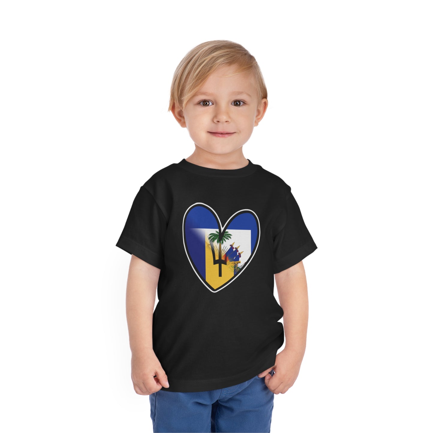 Haitian Bajan Toddler Short Sleeve Tee | Haiti Barbados