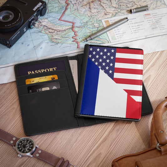 French American Passport Cover | France USA Travel