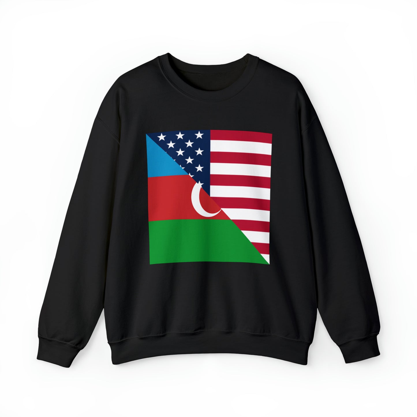 Azerbaijan American Flag USA Unisex Sweatshirt