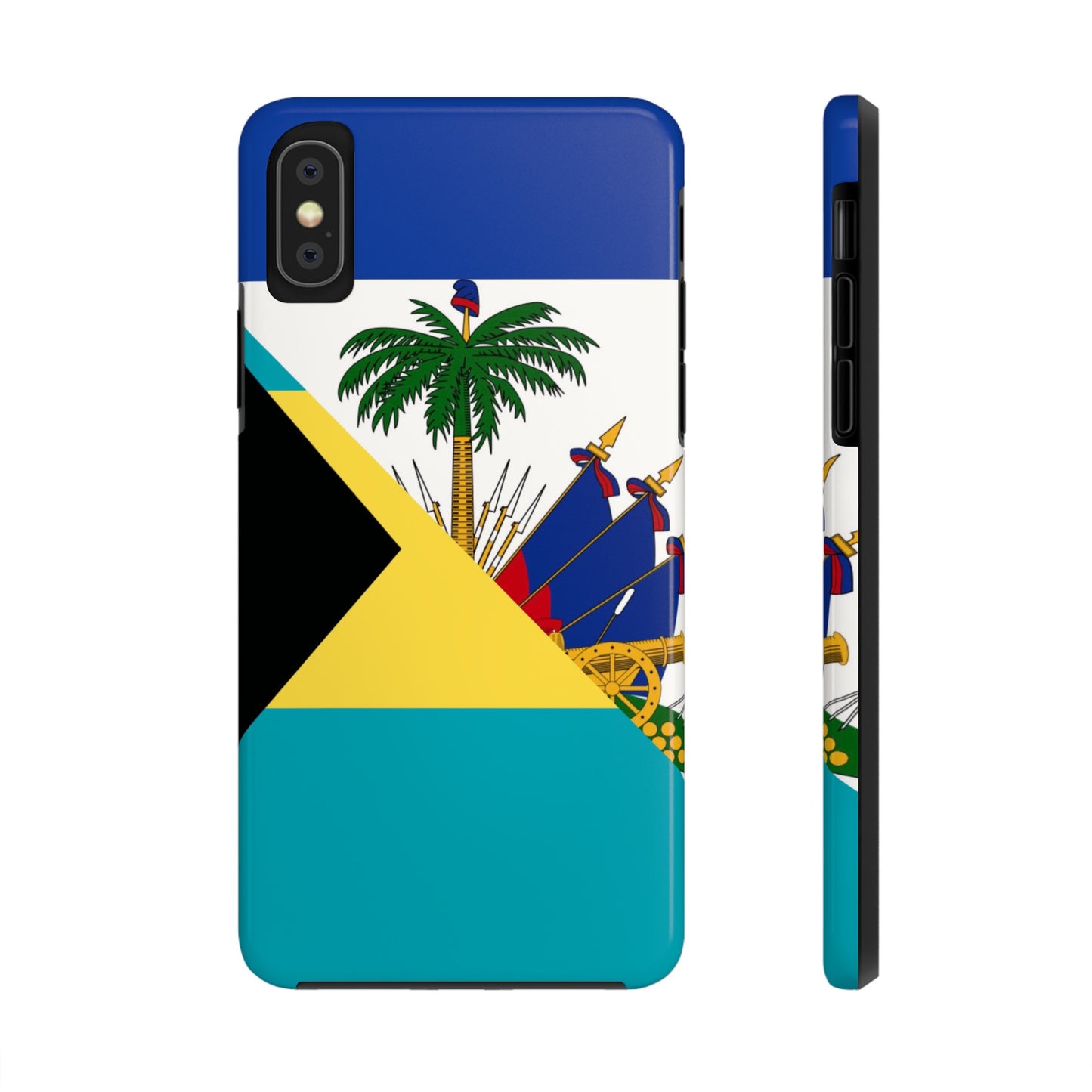 Bahamas Haiti Flag Bahamian Haitian Tough Phone Cases