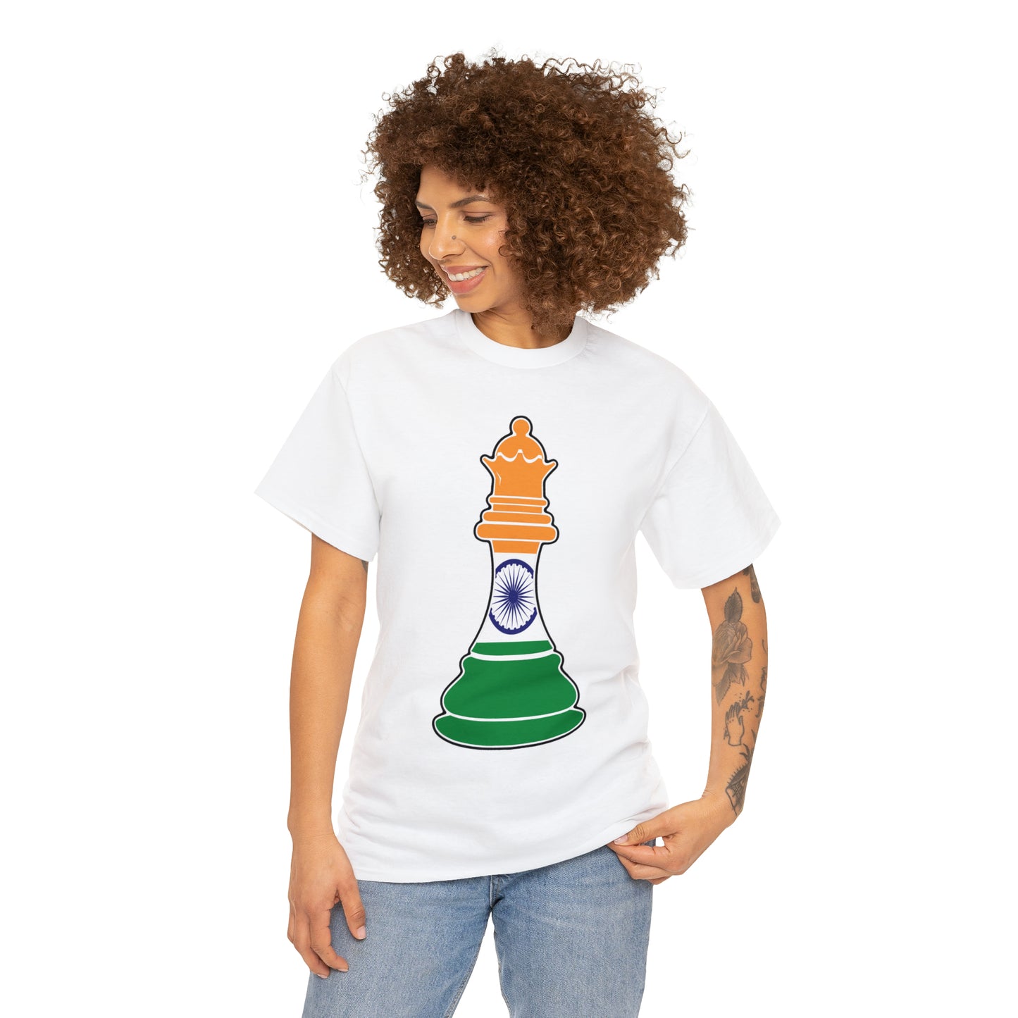 Indian Queen Flag Chess Piece India T-Shirt | Unisex Tee Shirt