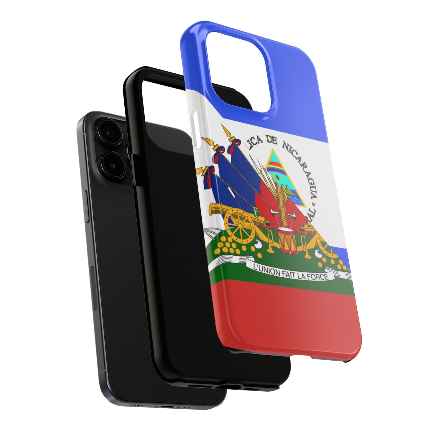 Haiti Nicaragua Flag Haitian Nicaraguan Tough Phone Cases