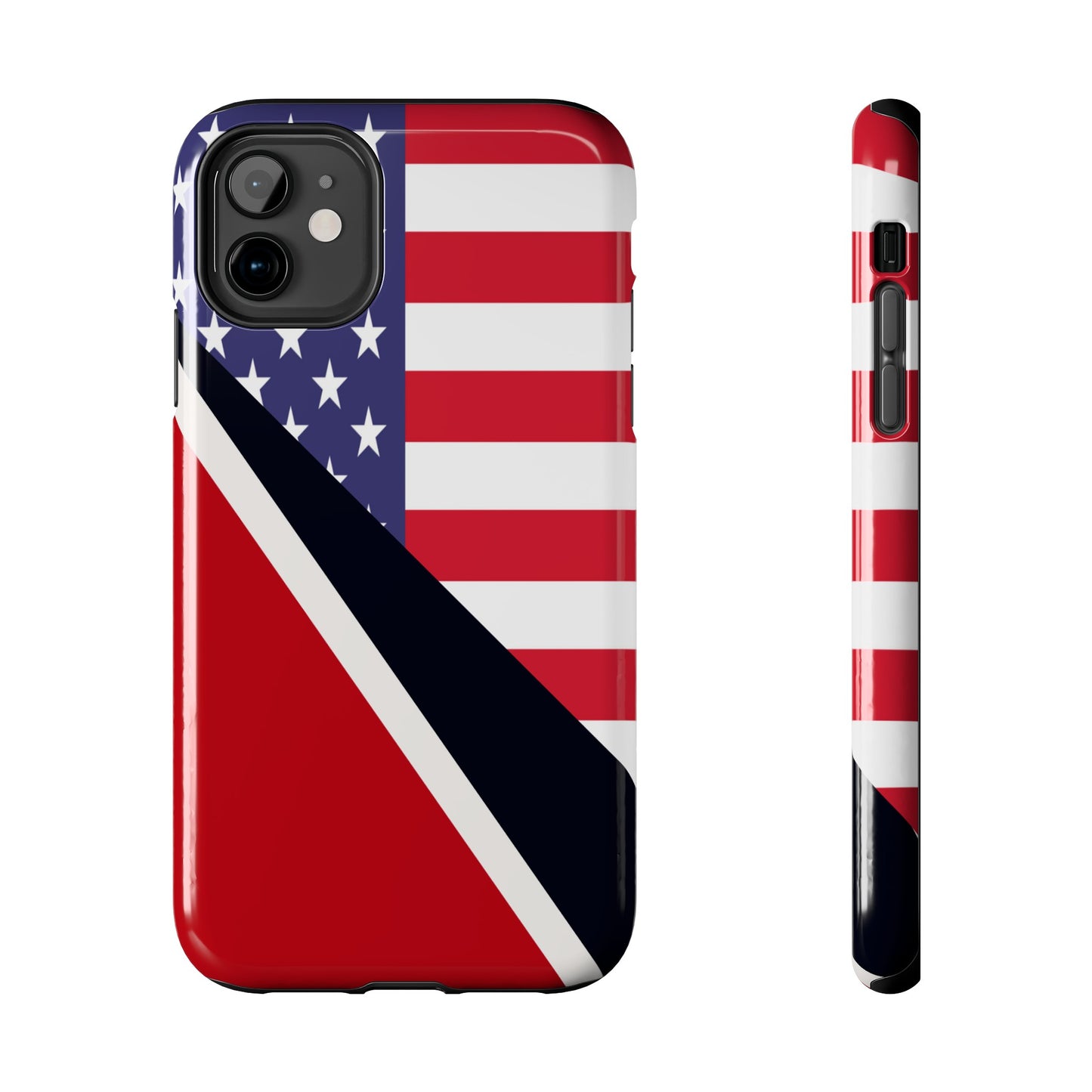 Trinidad American Flag Trini USA Tough Phone Cases