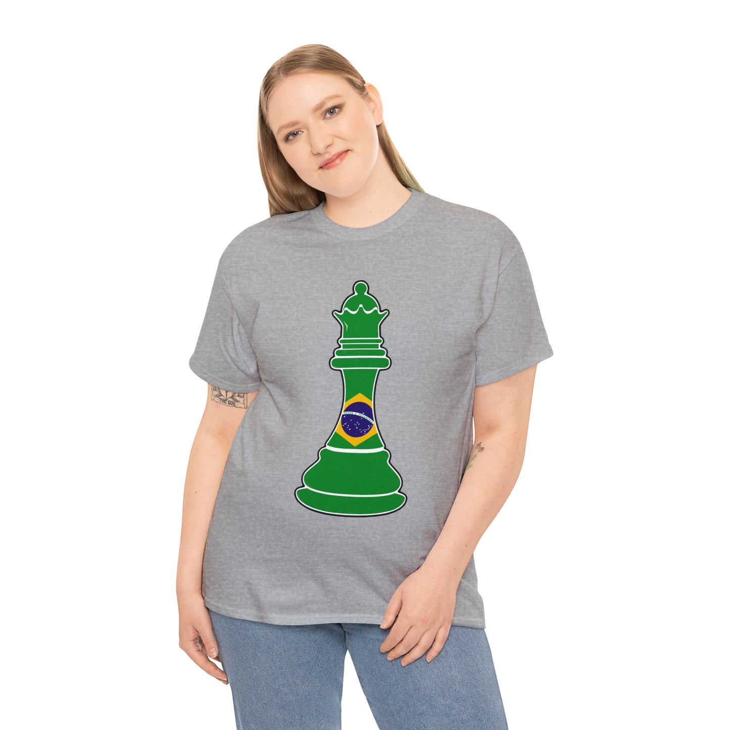 Brazillian Queen Flag Chess Piece Brazil T-Shirt | Unisex Tee Shirt