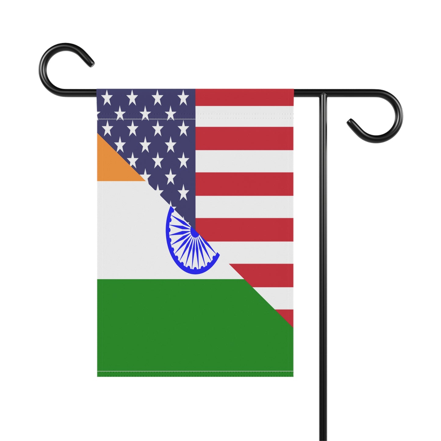 Indian American Flag India USA Garden & House Banner