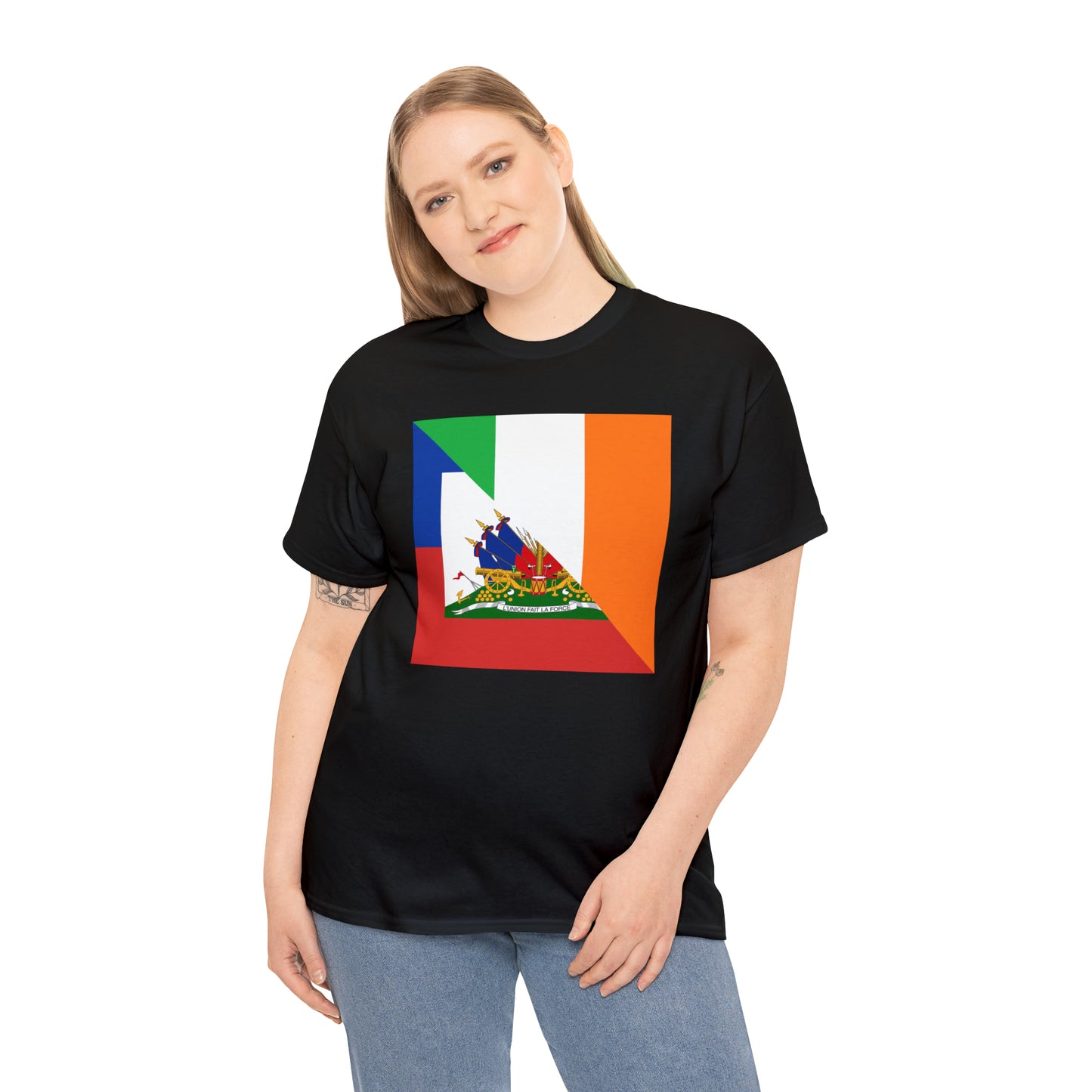 Haitian Irish Flag Half Haiti Ireland T-Shirt | Unisex Tee Shirt