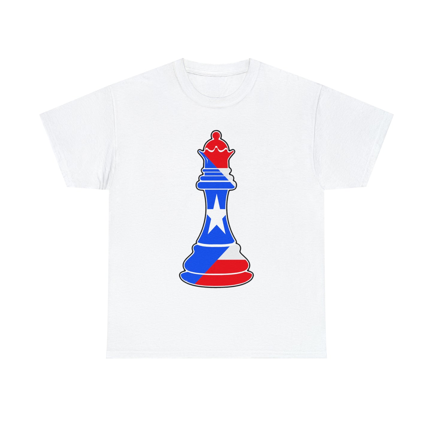 Puerto Rican Queen Flag Chess Piece Boricua T-Shirt | Unisex Tee Shirt