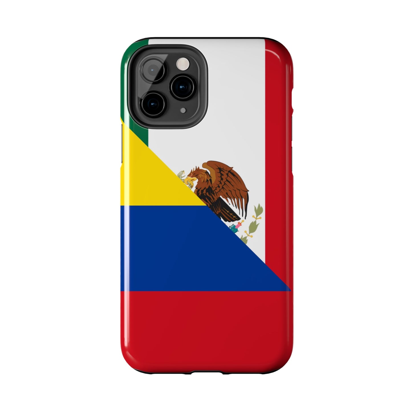 Mexican Colombian Flag Half Mexico Colombia Tough Phone Cases