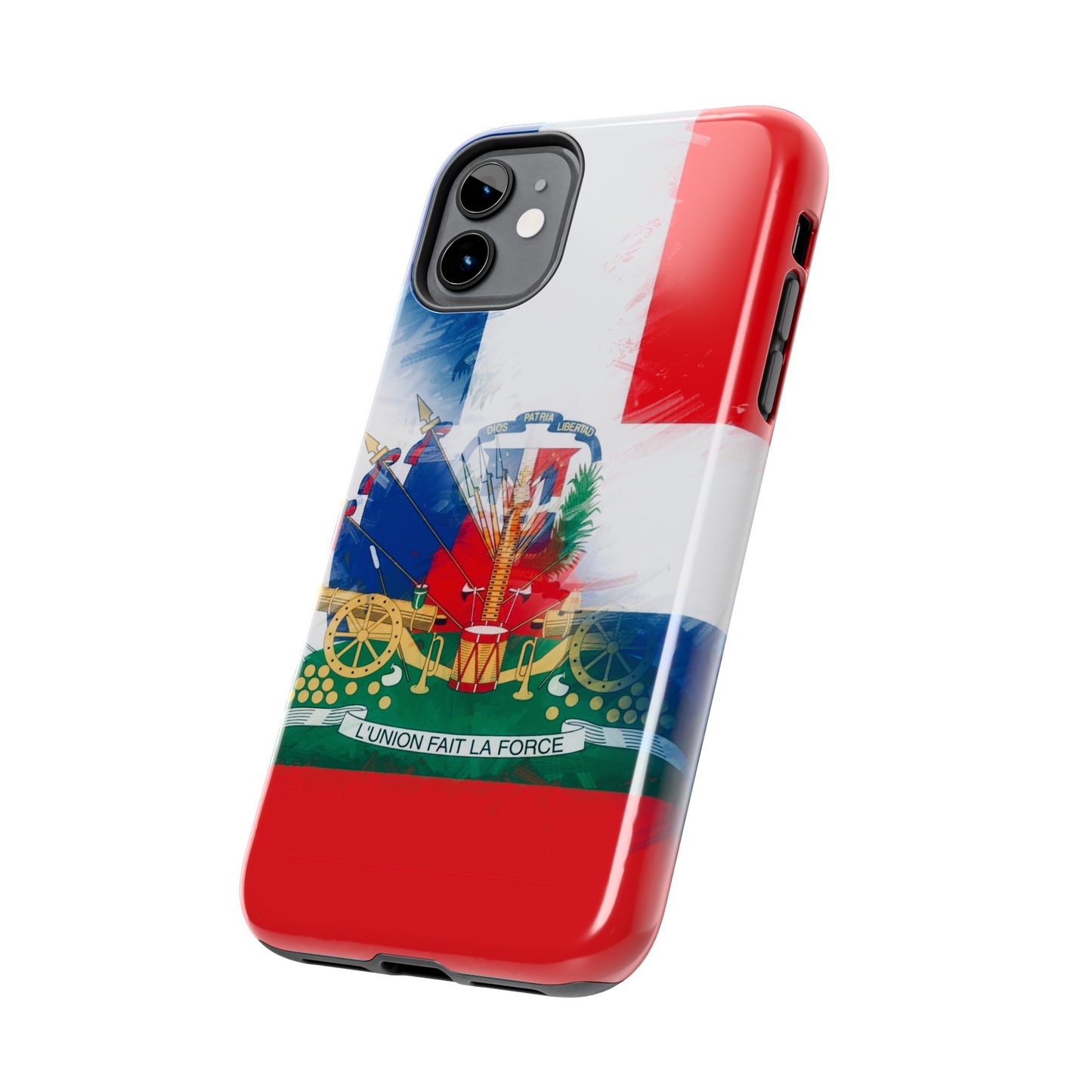 Haiti DR Flag Painted Haitian Dominican Tough Phone Cases