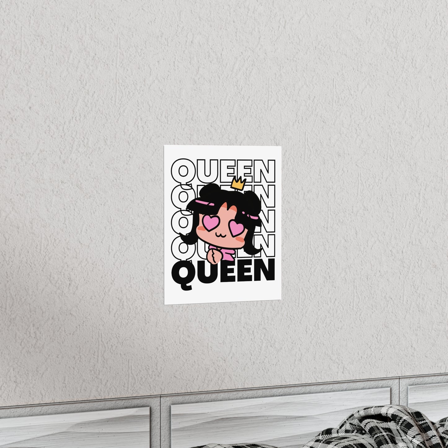 Anime Queen Royalty Crown Premium Matte Poster