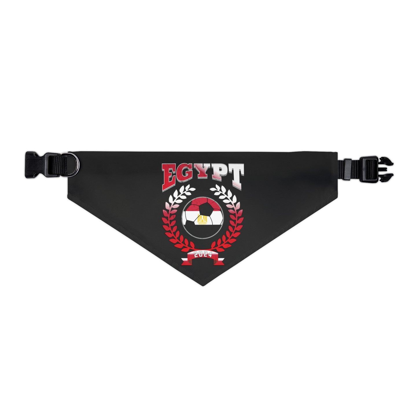 Egypt 2024 Soccer Football Championship Games Egyptian Team Pet Bandana Collar