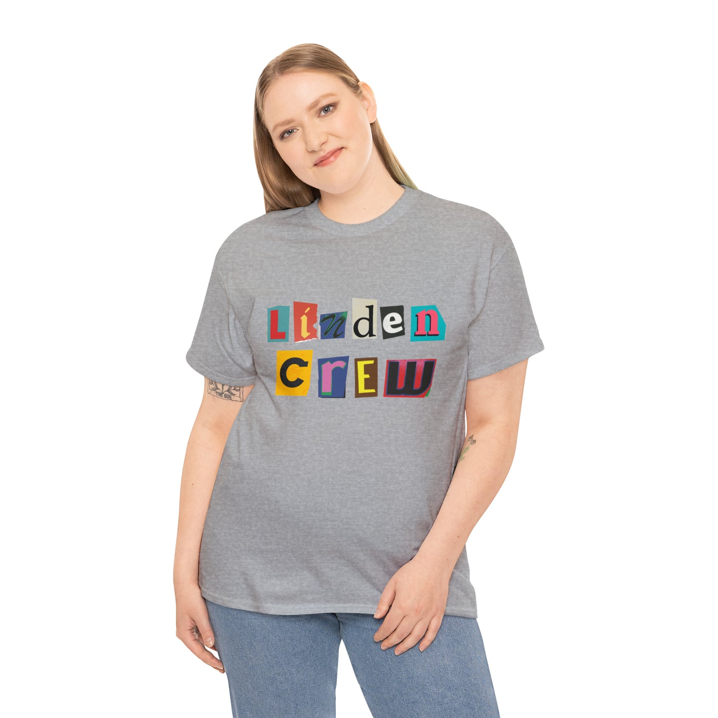 Linden Crew Magazine Letters Tee Shirt