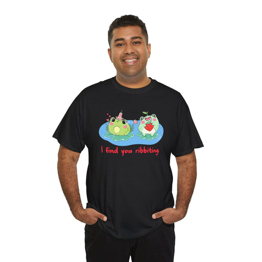 I Find You Ribbiting Frog Pun T-Shirt | Unisex Tee Shirt