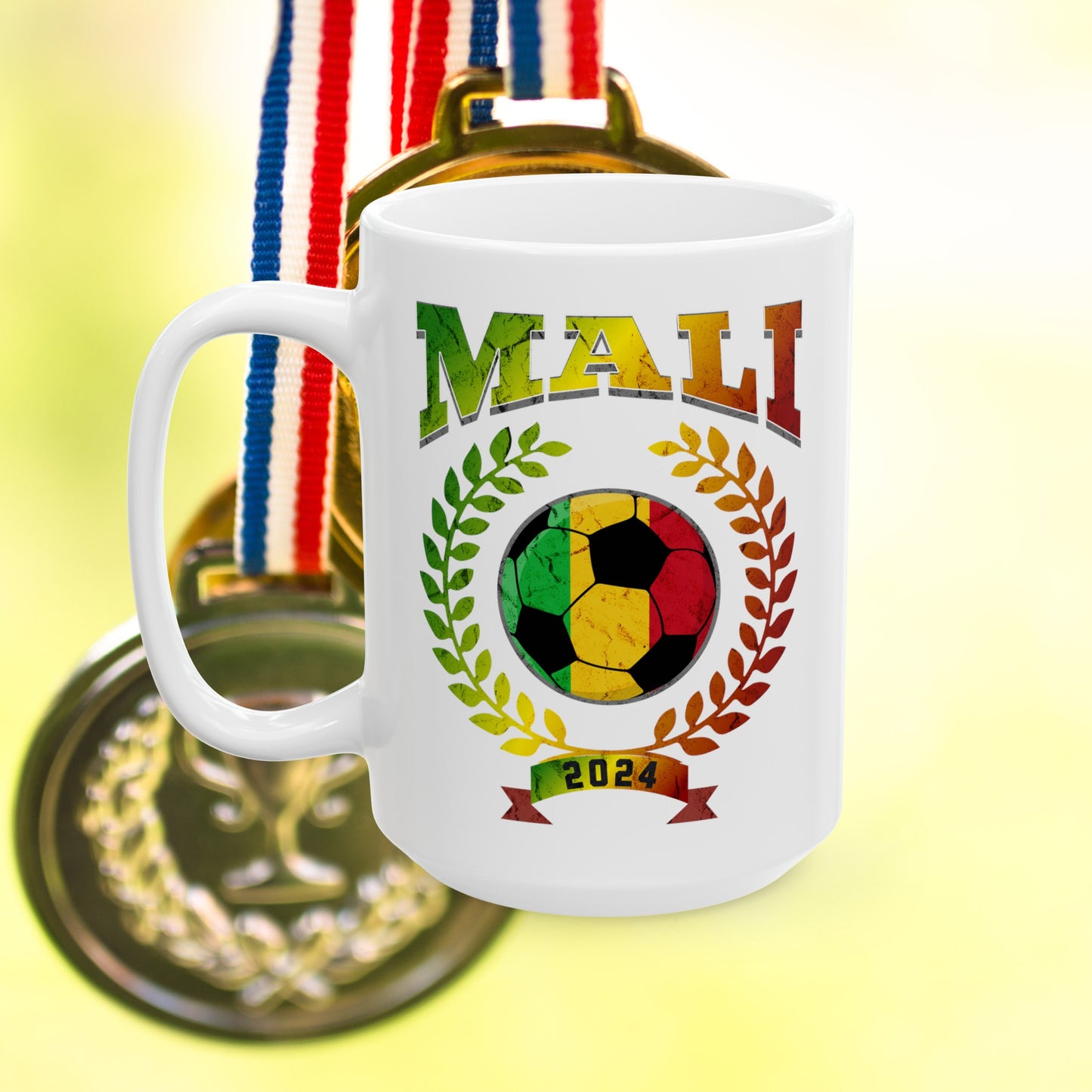 Mali 2024 Soccer Football Championship Games Malians Team Ceramic Mug 11oz, 15oz Cup