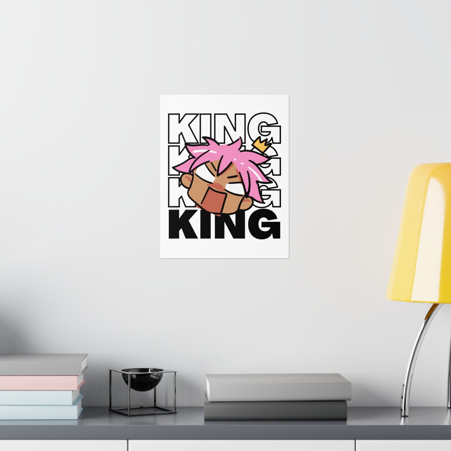 Anime King Royalty Crown Premium Matte Poster