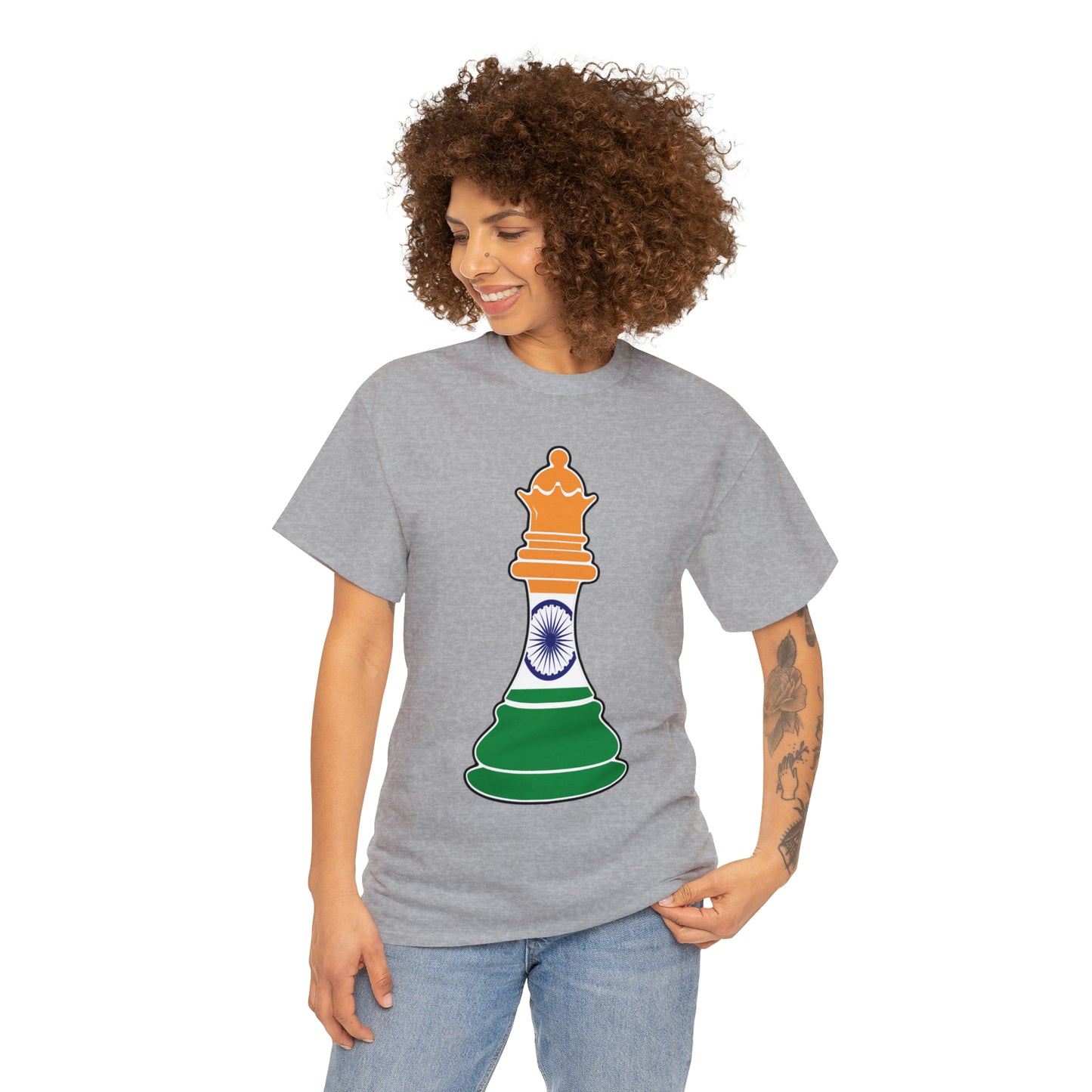 Indian Queen Flag Chess Piece India T-Shirt | Unisex Tee Shirt