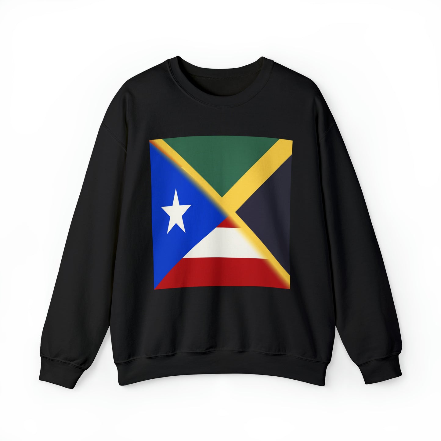 Jamaica Puerto Rico Flag | Jamaican PR Flag Unisex Sweatshirt