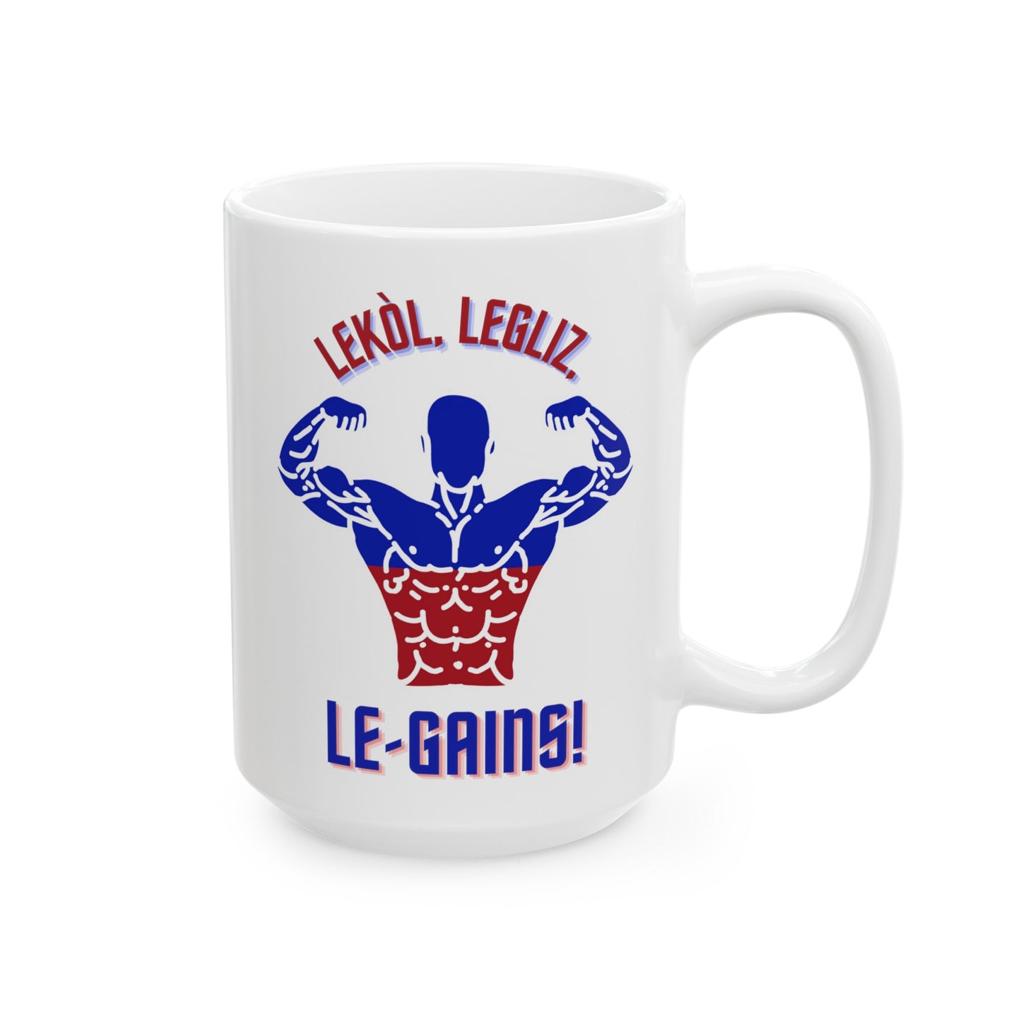 Lekol Legliz LeGainz Ceramic Mug 11oz, 15oz Cup