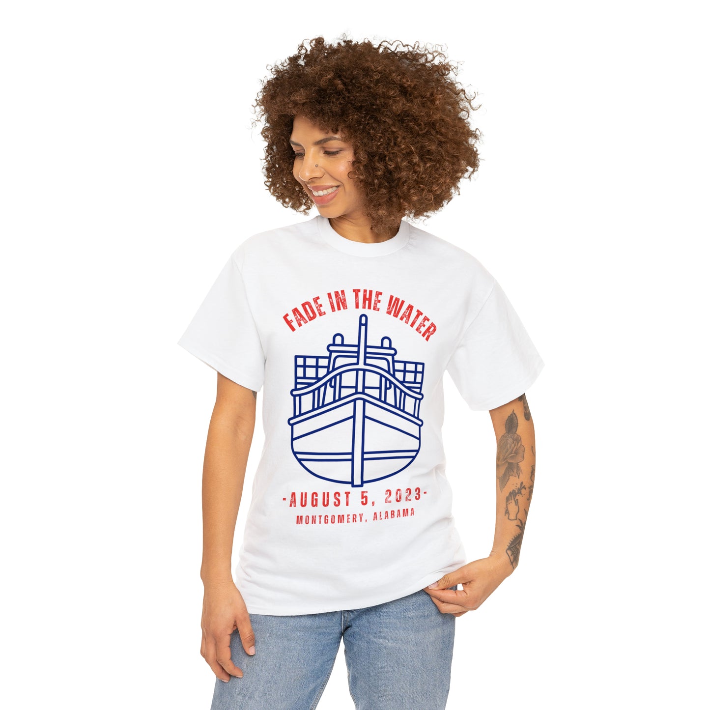 Fade in The Water Tee Shirt | Thors Chair Montgomery Alabama Boat T-Shirt