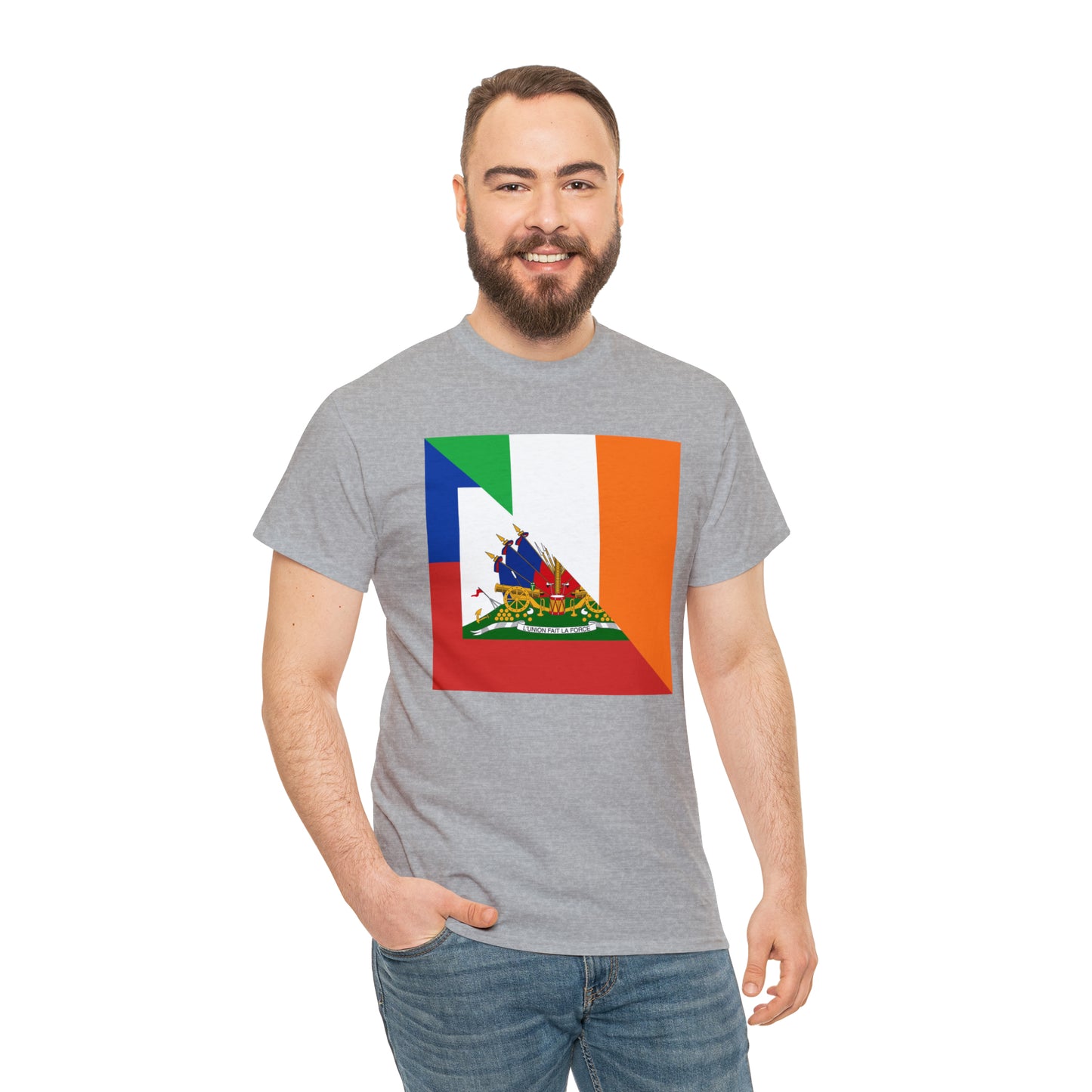 Haitian Irish Flag Half Haiti Ireland T-Shirt | Unisex Tee Shirt