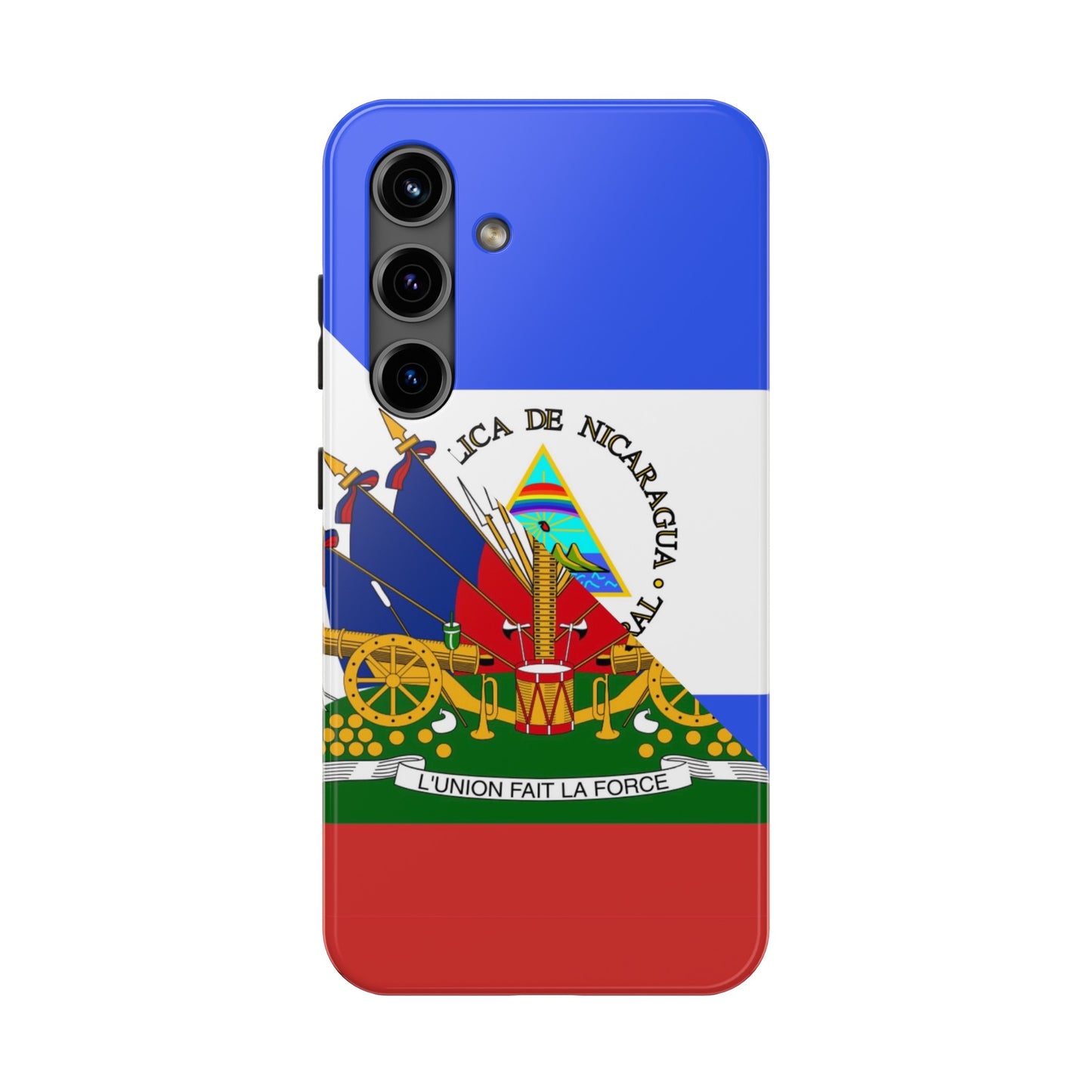 Haiti Nicaragua Flag Haitian Nicaraguan Tough Phone Cases