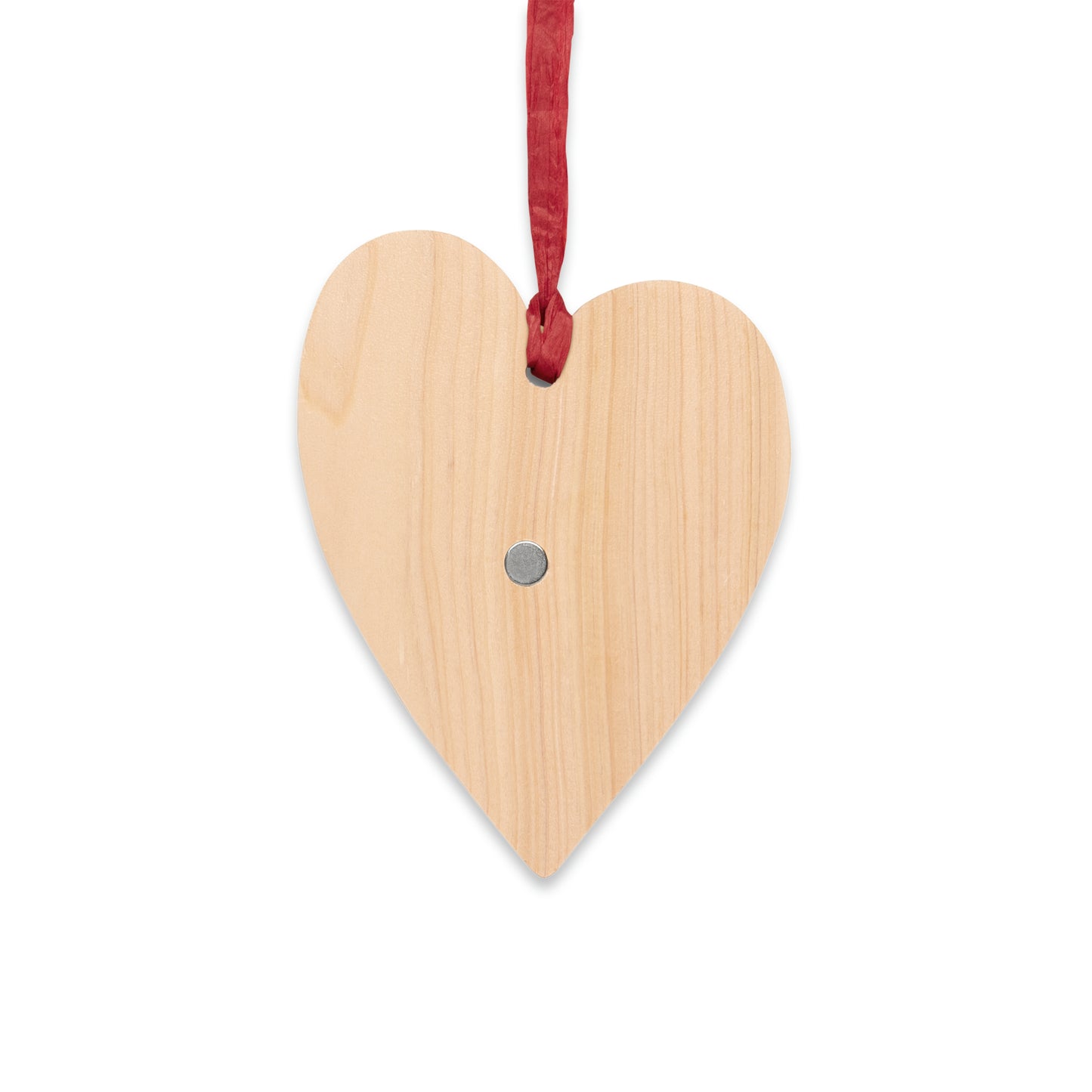 Canadian American Flag Canada USA Wooden Ornament