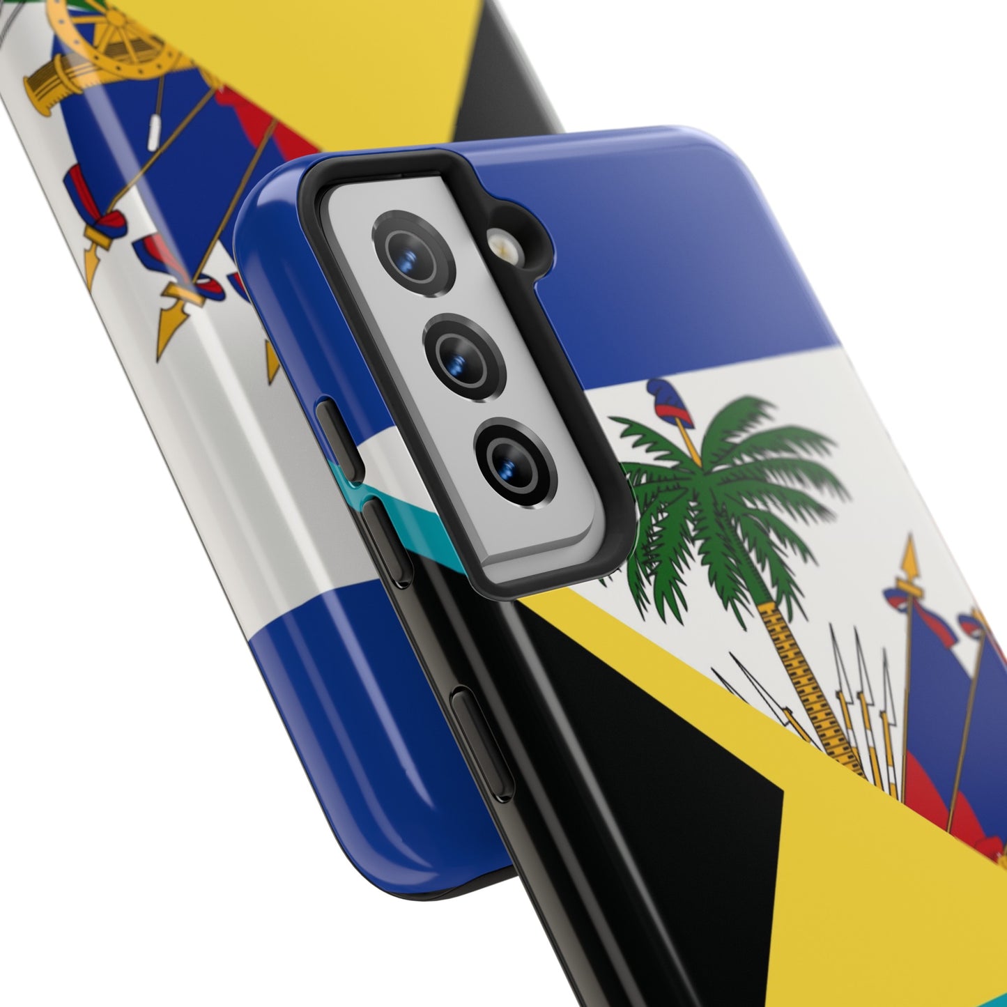 Bahamas Haiti Flag Bahamian Haitian Tough Phone Cases