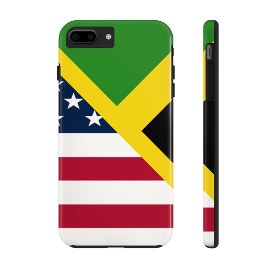 Jamaican American Flag Jamaica USA Tough Phone Cases