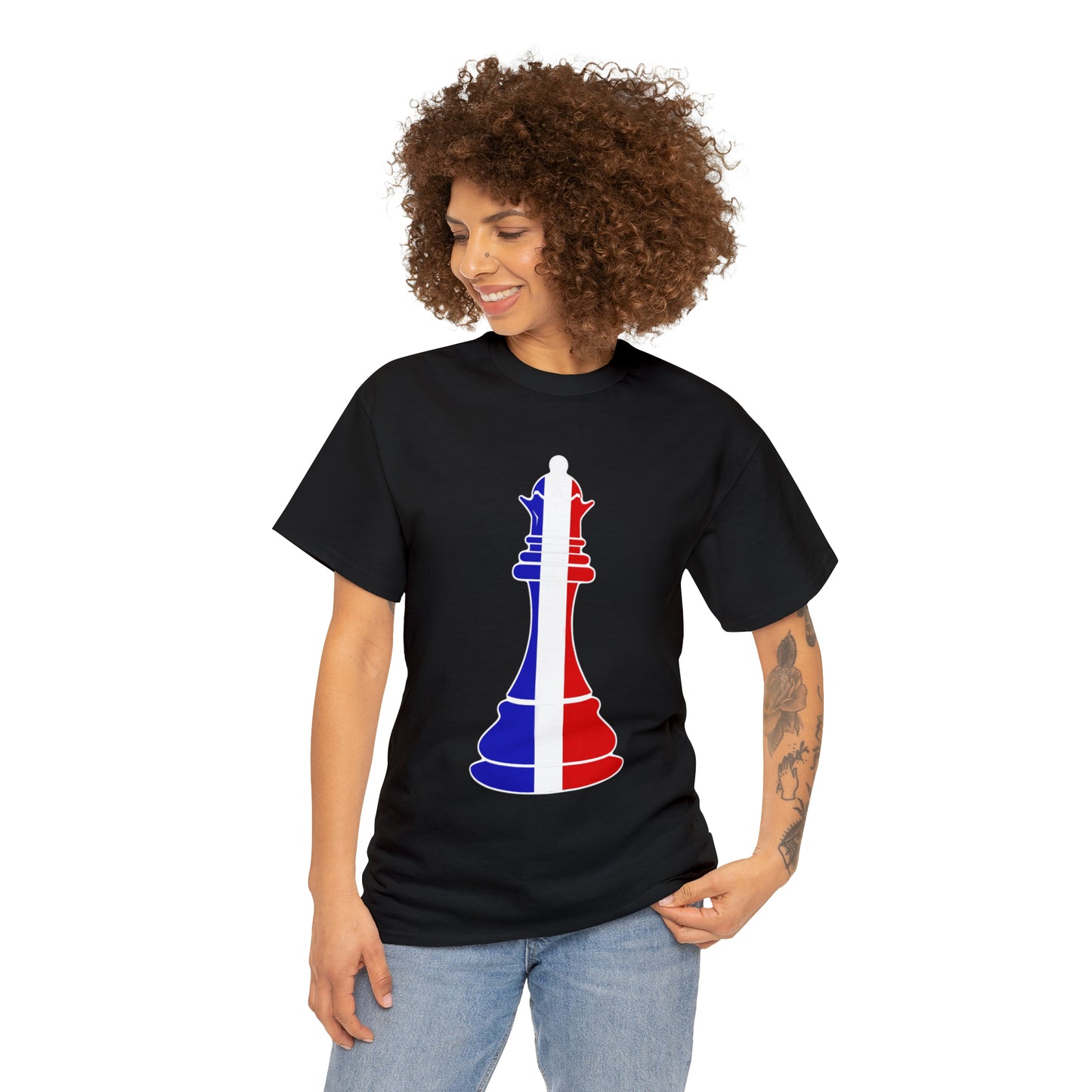 French Queen Flag Chess Piece France T-Shirt | Unisex Tee Shirt