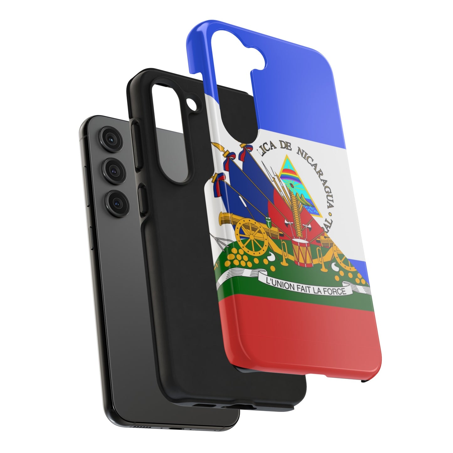 Haiti Nicaragua Flag Haitian Nicaraguan Tough Phone Cases