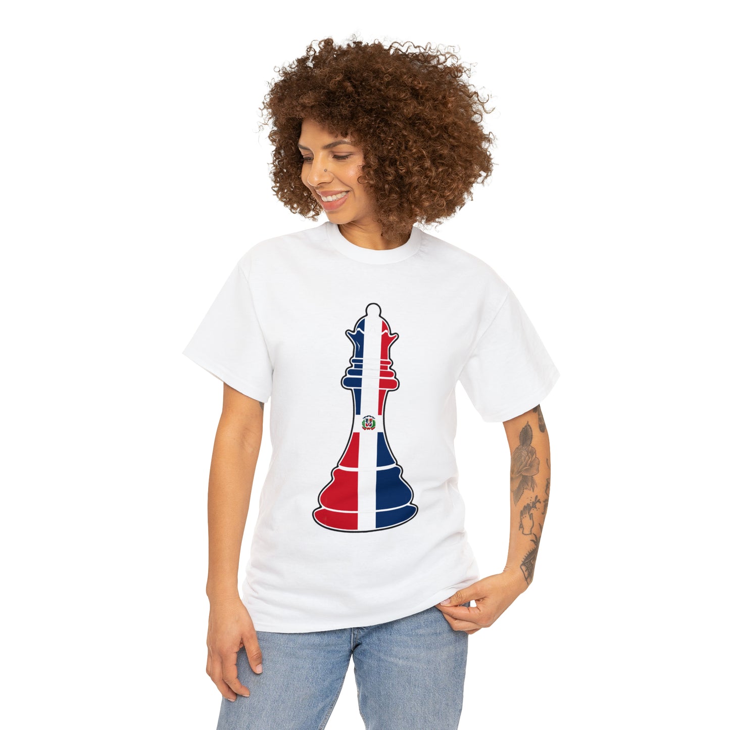 Dominican Republic Queen Flag Chess Piece DR T-Shirt | Unisex Tee Shirt