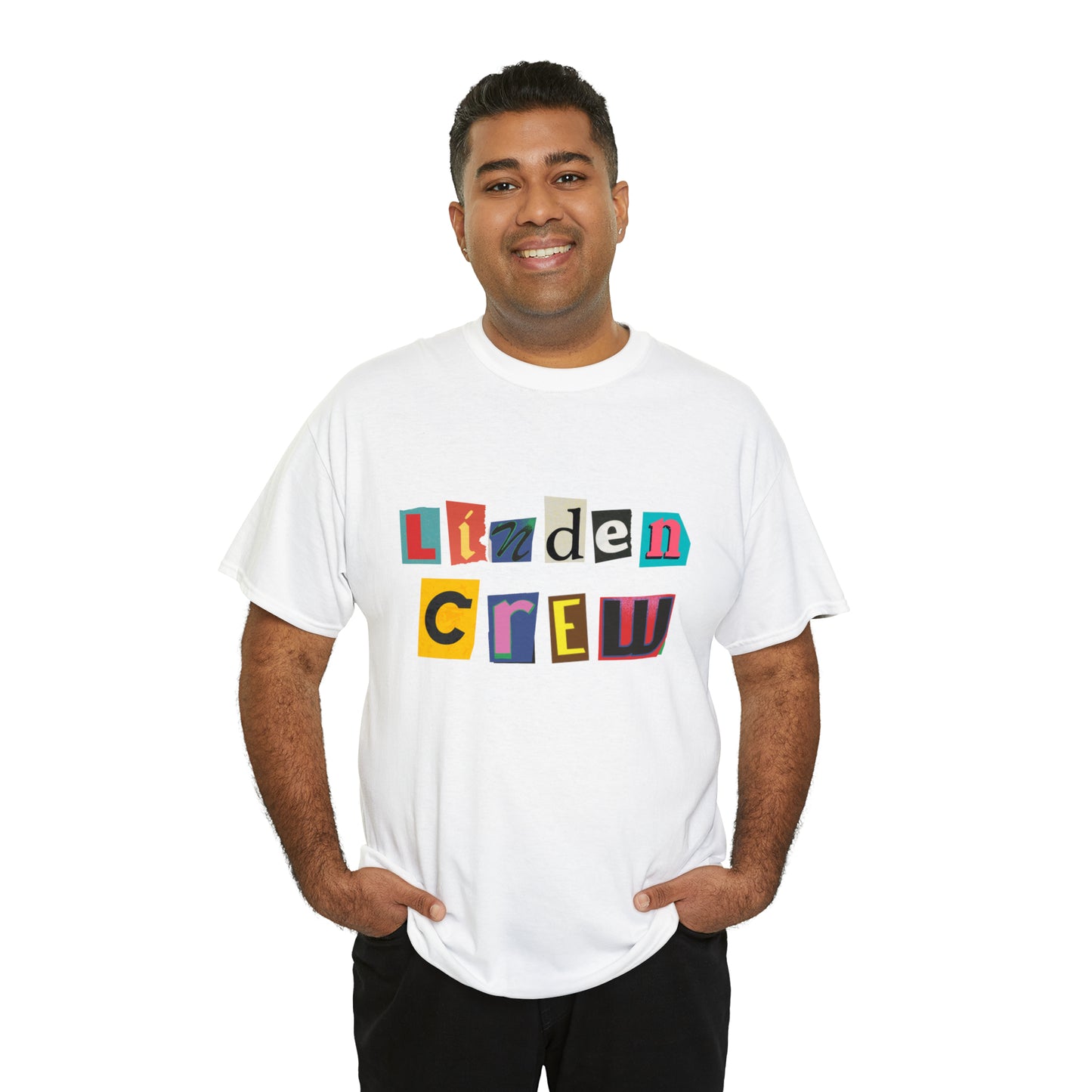 Linden Crew Magazine Letters Tee Shirt