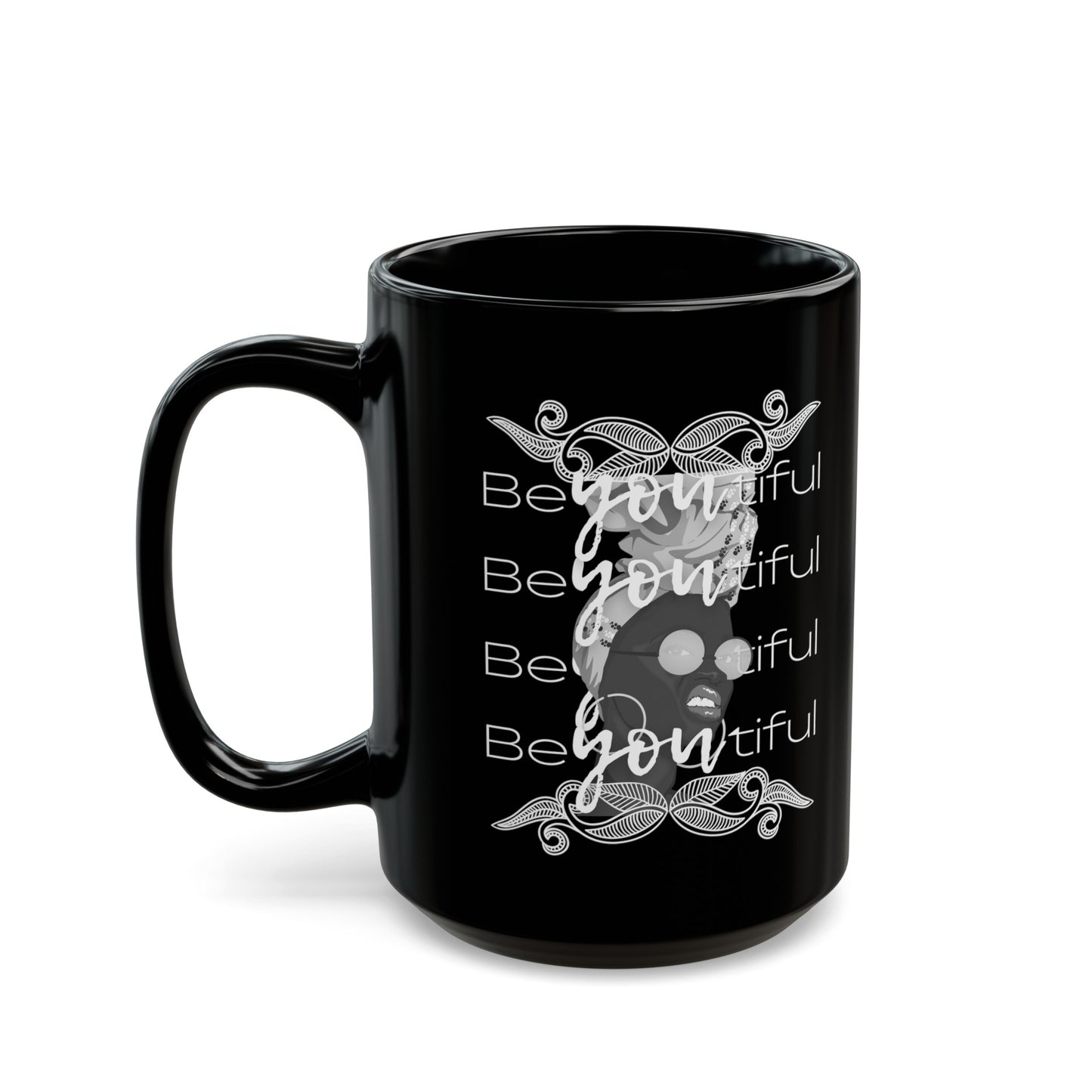 Beautiful Unapologetic  Woman Black Mug (11oz, 15oz)