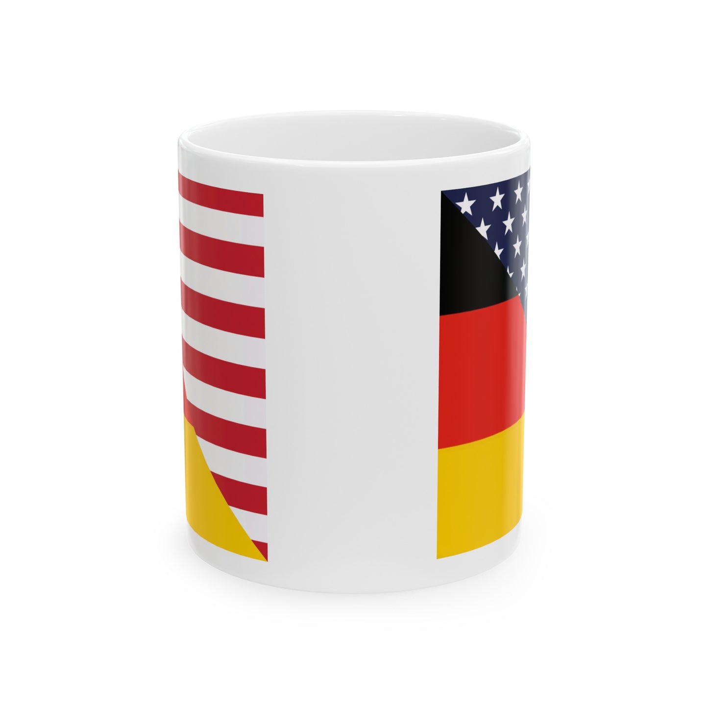 German American Flag Germany USA Ceramic Mug 11oz, 15oz Cup