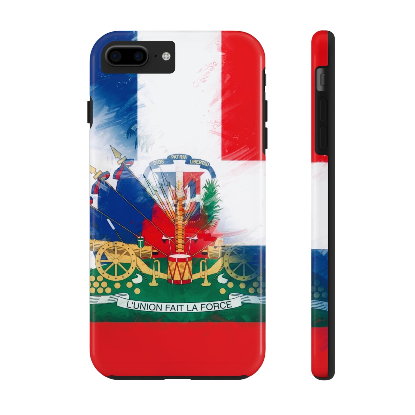 Haiti DR Flag Painted Haitian Dominican Tough Phone Cases