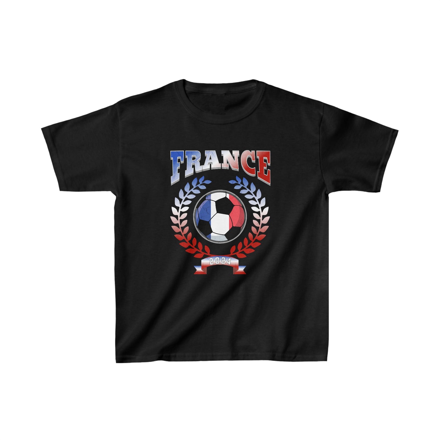 Kids France 2024 Soccer Football Championship Games French Team T-Shirt | Unisex Tee Shirt